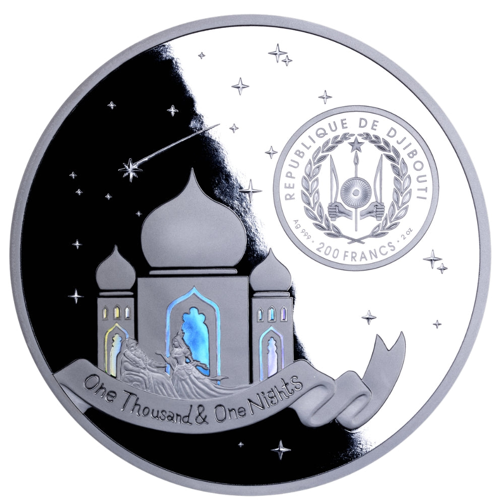 1001 Nights Echoes of the Ancient East 2 Oz Silver Coin 2025