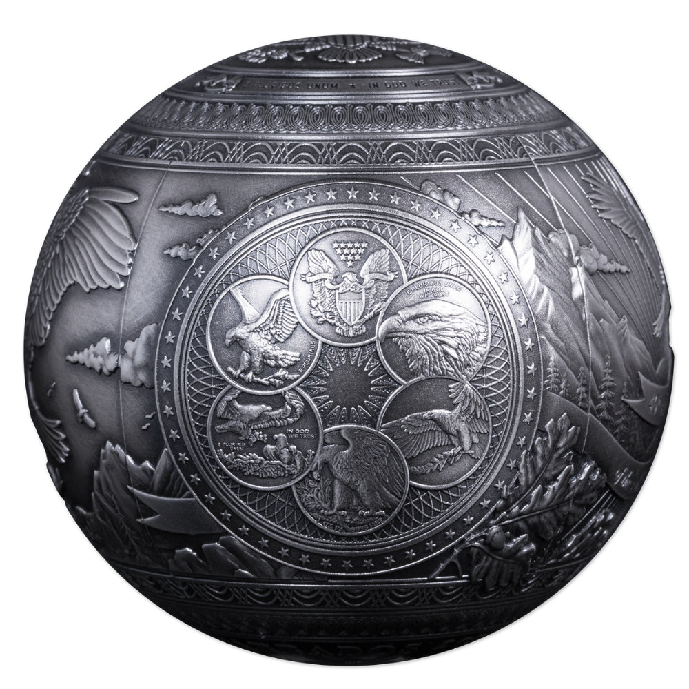 EAGLE Sphere 40th Anniversary 1 Kg Kilo Silver Coin 2026