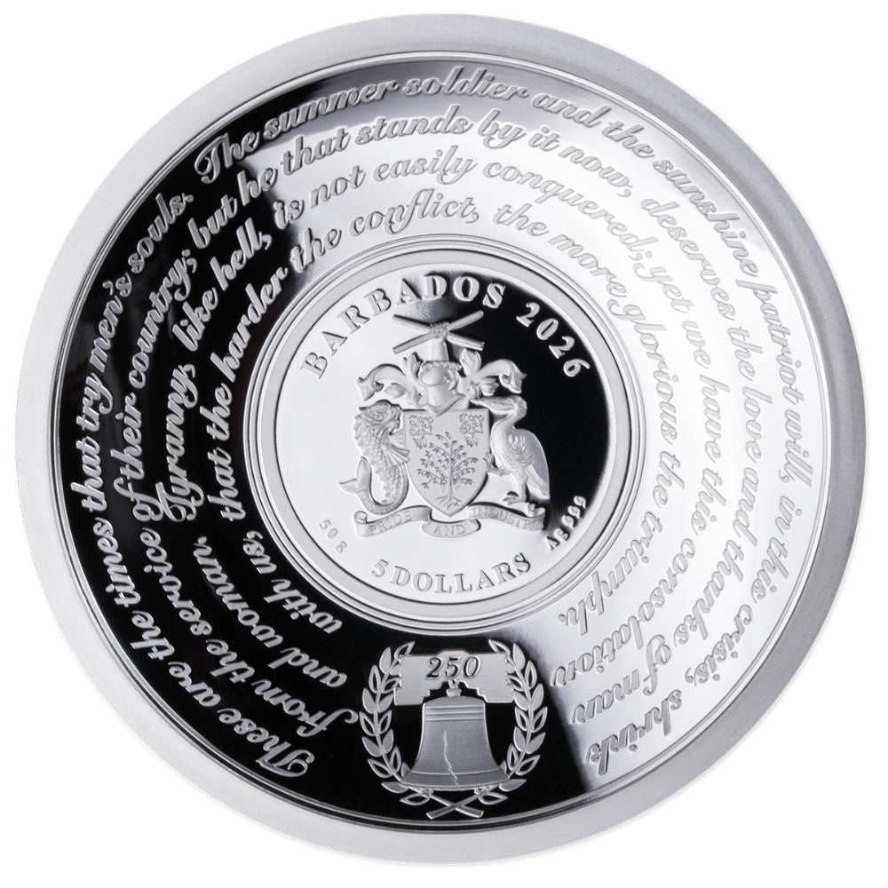 George Washington Crossing The Delaware 50g Silver Coin 2026
