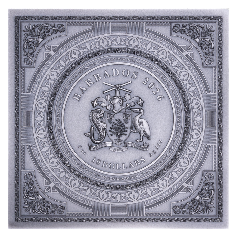 George Washington Cube 6 Oz Silver Coin 2026
