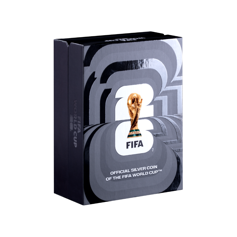 26 oz Silver 26 Shape Coin Trophy FIFA 2026