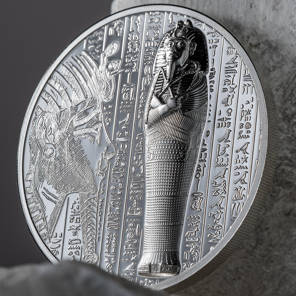 MUMMY X Ray 1 Oz Silver Coin $5 Cook Islands 2022
