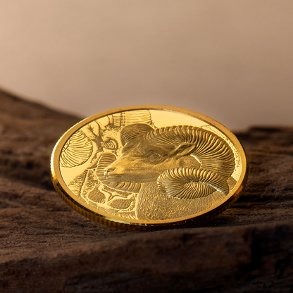 Magnificent Argali Wild Mongolia Gold Coin 2022