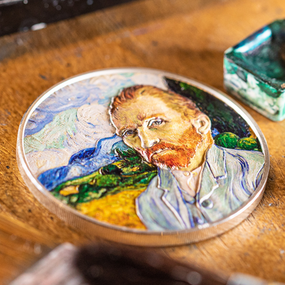 VINCENT VAN GOGH Masters of Art 2 Oz Silver Coin $10 Cook Islands 2022