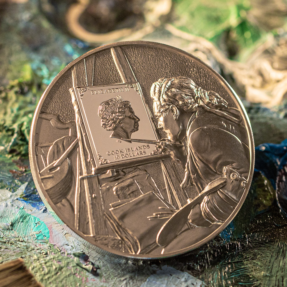 VINCENT VAN GOGH Masters of Art 2 Oz Silver Coin $10 Cook Islands 2022