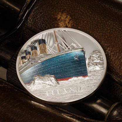 TITANIC 1 Oz Silver Coin $5 Cook Islands 2022
