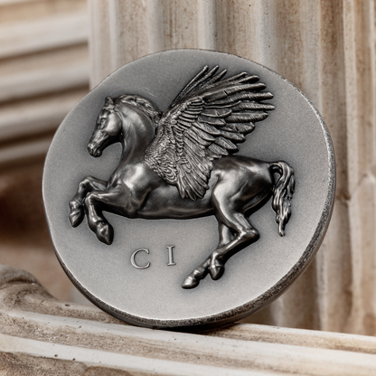 PEGASOS Numismatic Icons 1 Oz Silver Coin $5 Cook Islands 2022