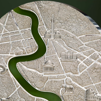 Roma Tiffany Art Metropolis Rome 3 Oz Silver Coin 2022
