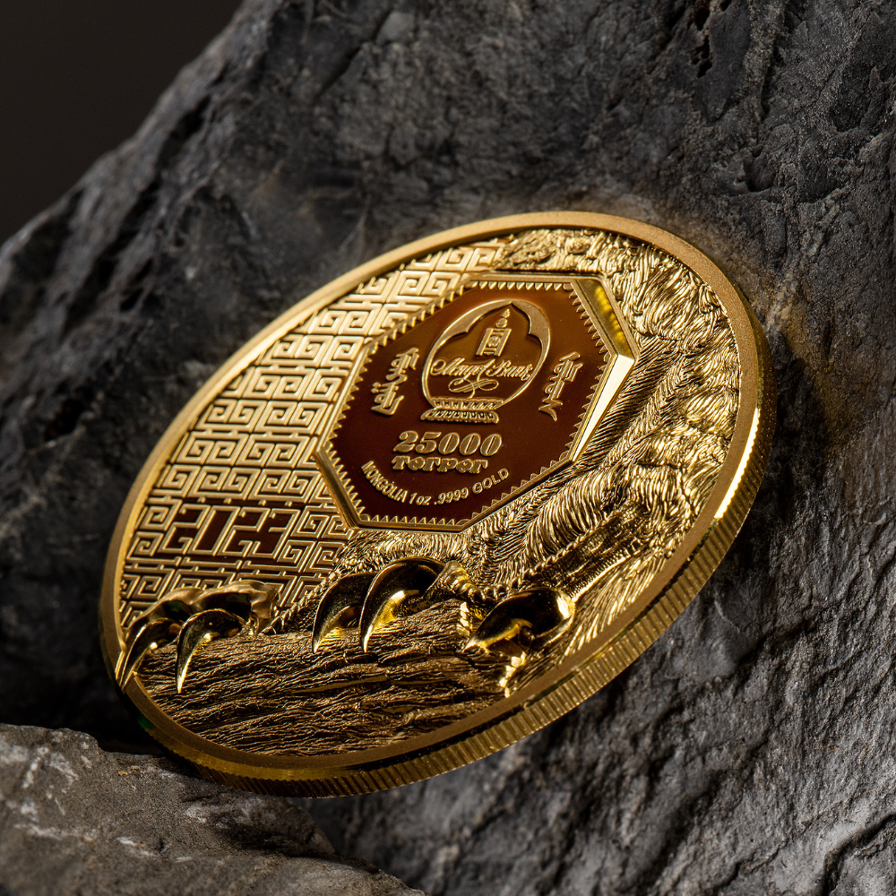 Falcon Wild Mongolia 1 Oz Gold Coin 2023