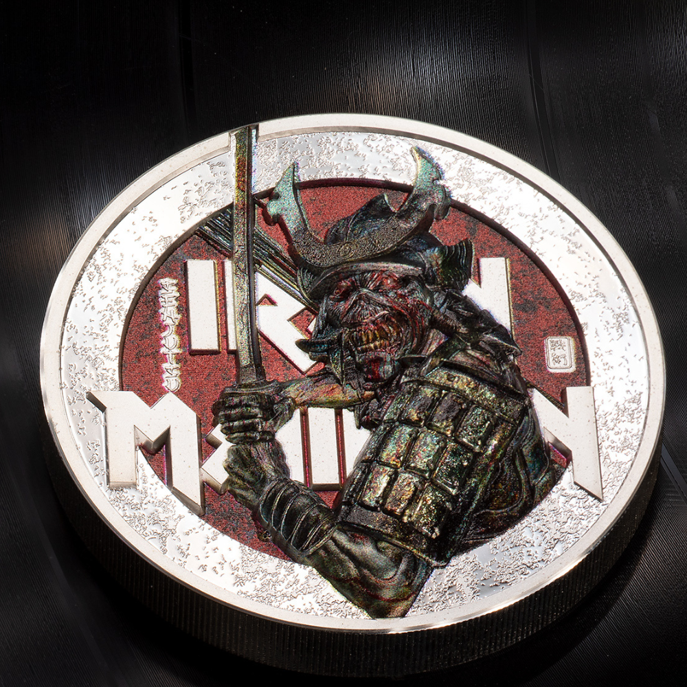 SENJUTSU Iron Maiden 2 Oz Silver Coin $10 Cook Islands 2022