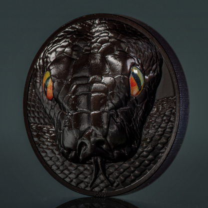 PYTHON Hunters By Night 2 Oz Silver Coin $10 Palau 2022