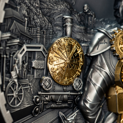 JET PACK Steampunk 1 Kg Kilo Edition Silver Coin $100 Cook Islands 2023