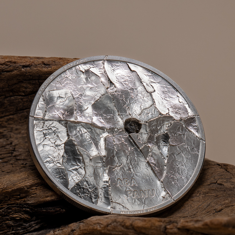 ABA PANU Meteorite Impacts 1 Oz Silver Coin $5 Cook Islands 2022