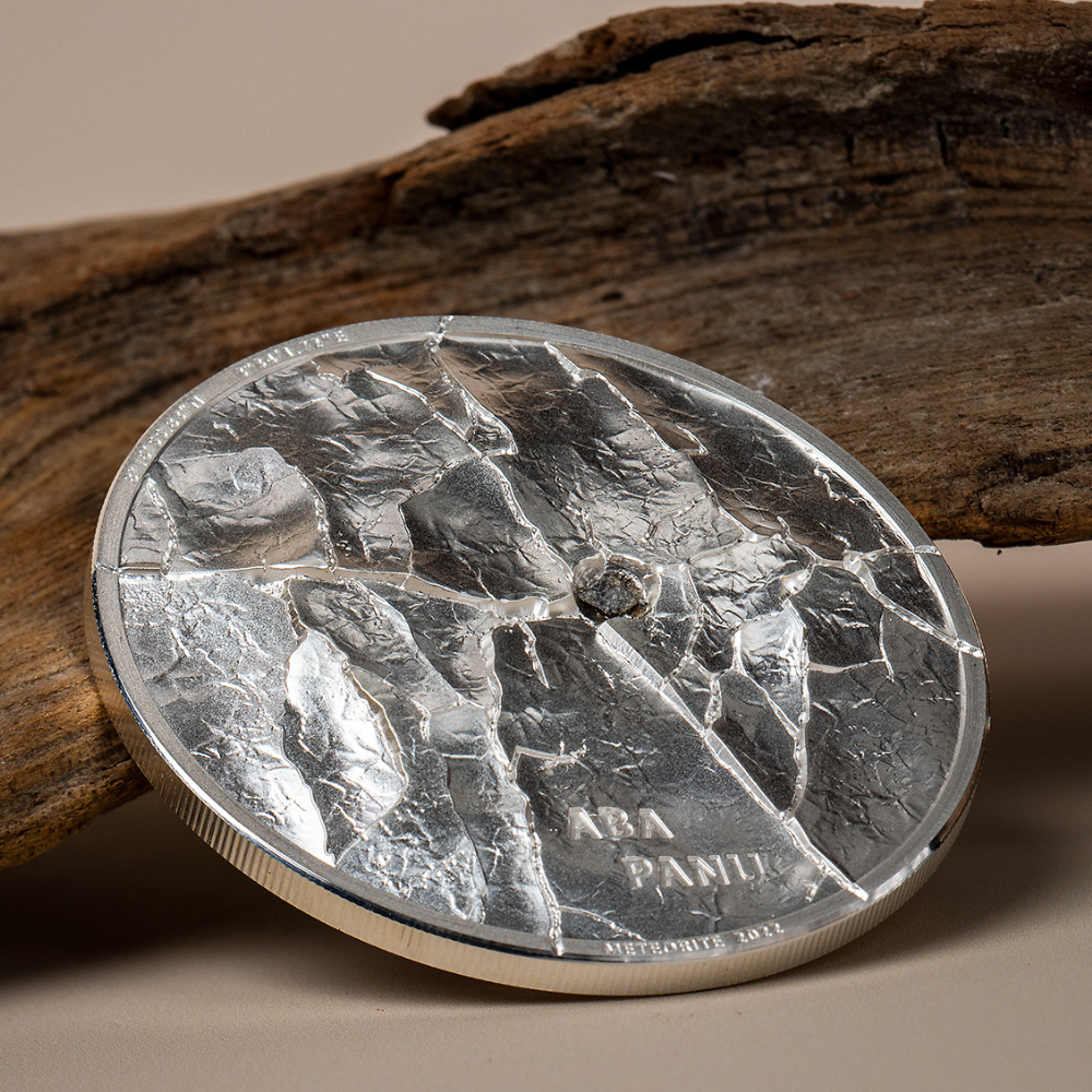 ABA PANU Meteorite Impacts 1 Oz Silver Coin $5 Cook Islands 2022