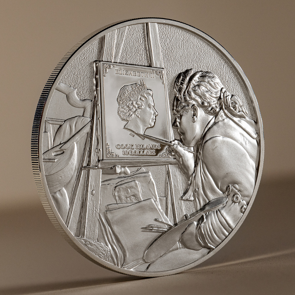 CLAUDE MONET Masters of Art 2 Oz Silver Coin $10 Cook Islands 2023