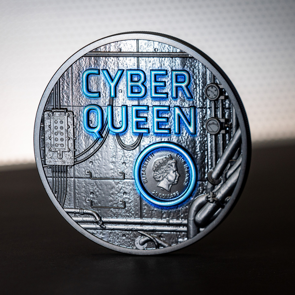 CYBER QUEEN 3 Oz Silver Coin $20 Cook Islands 2023