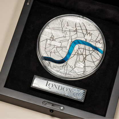 London Tiffany Art Metropolis 1 Kg Kilo Silver Coin 2023
