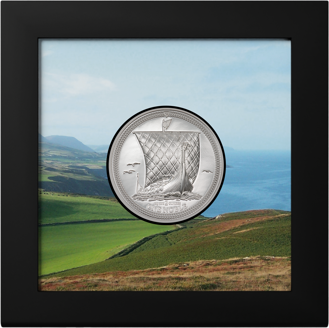 ONE NOBLE 2 Oz Silver Coin Isle of Man 2023