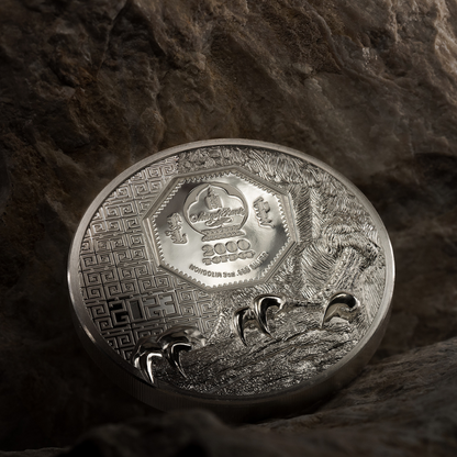 Falcon Wild Mongolia 3 Oz Silver Coin 2023