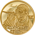 PIECE OF MIND Iron Maiden Gold Coin $5 Cook Islands 2023