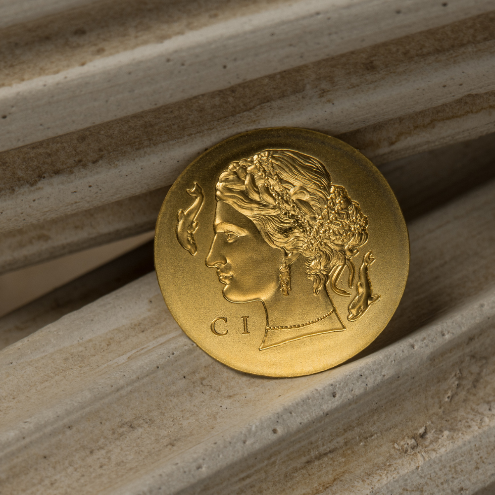 ARETHUSA Gold Coin $5 Cook Islands 2023
