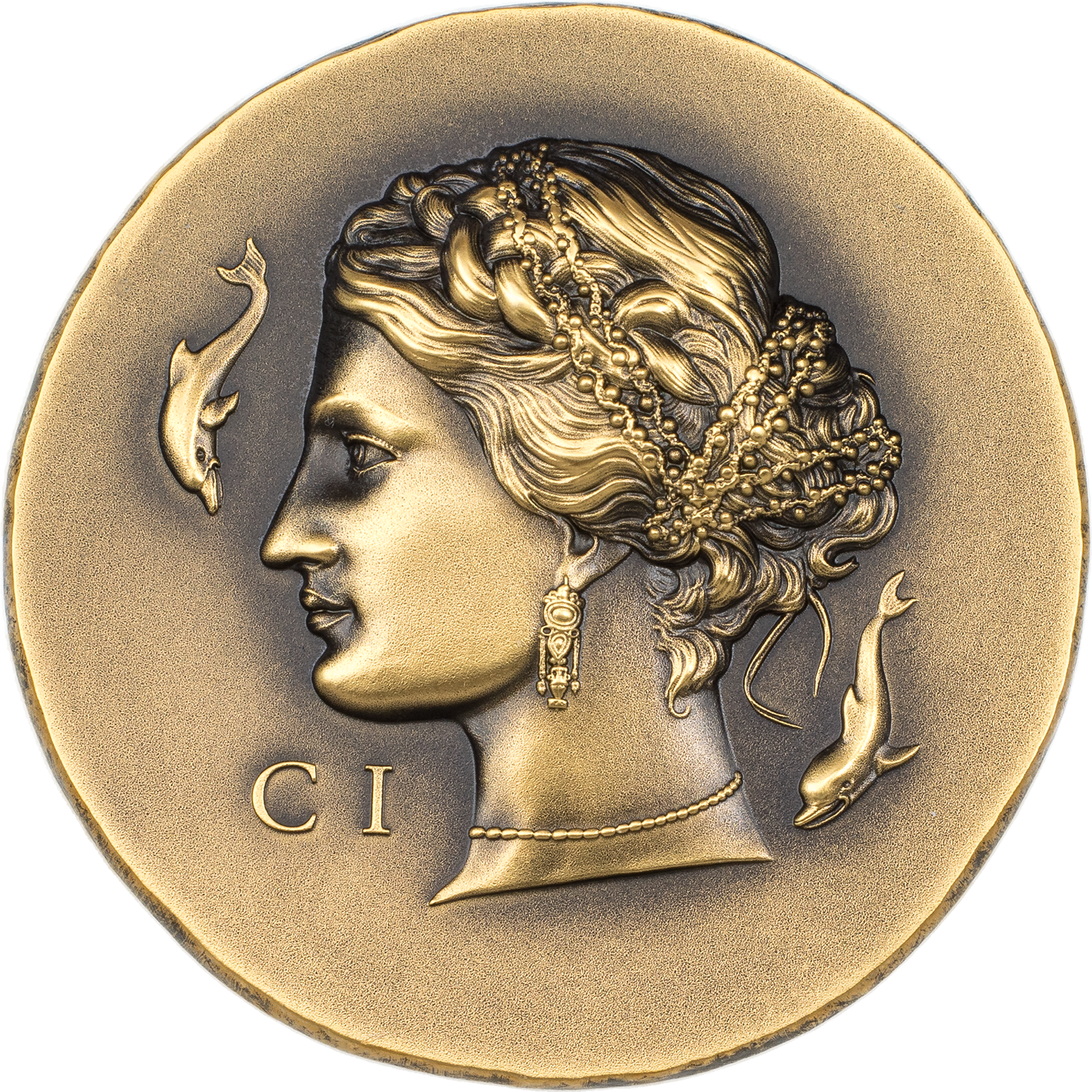 ARETHUSA 1 Oz Gold Coin $250 Cook Islands 2023