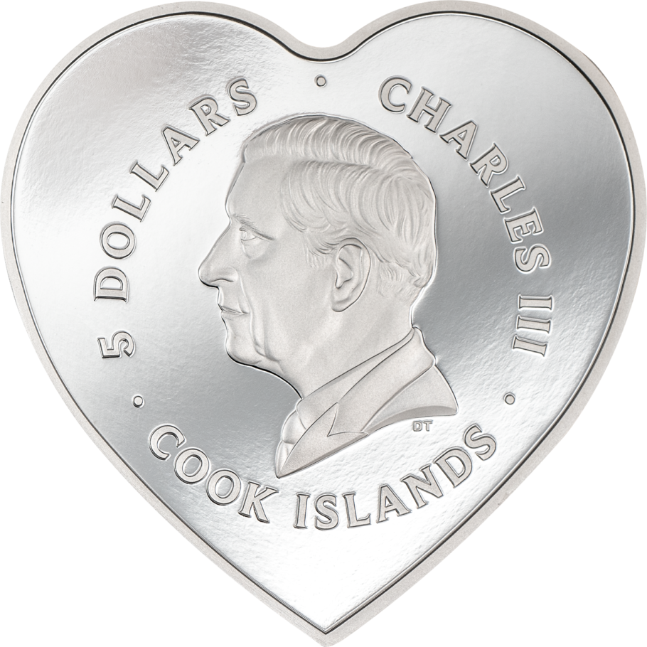 ROSES Brilliant Love Silver Coin $5 Cook Islands 2024