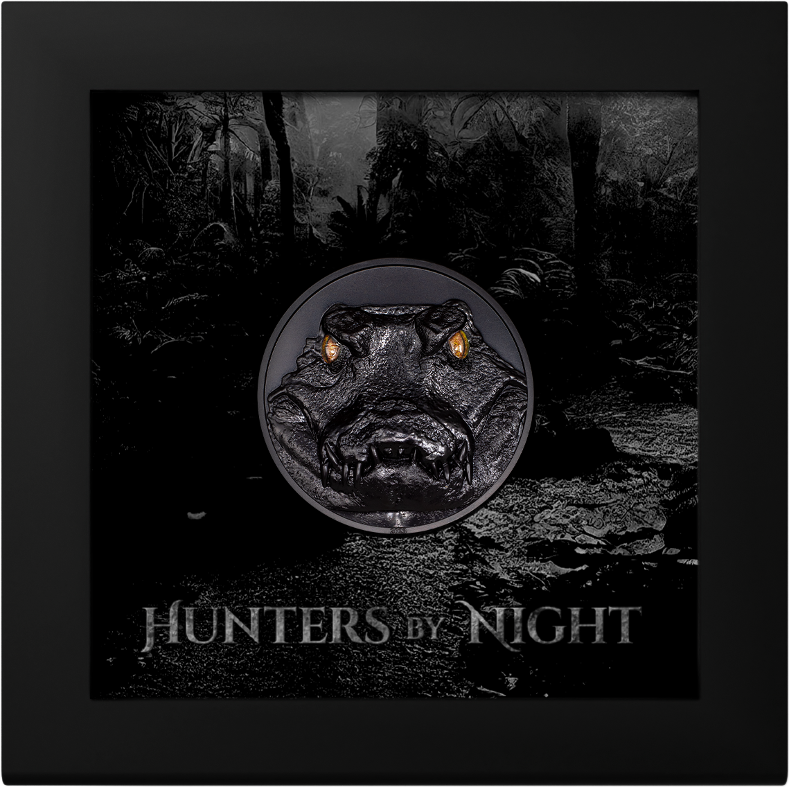 CAIMAN Hunters By Night 2 Oz Silver Coin $10 Palau 2023