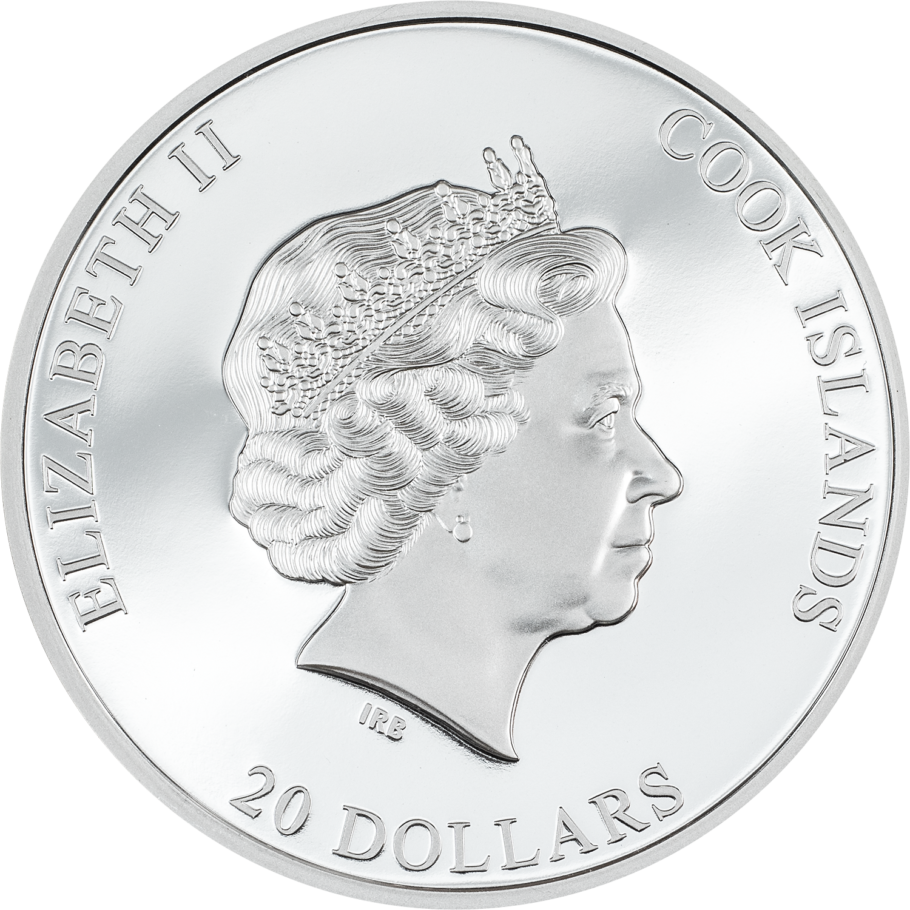 SILVER BURST 3 Oz Silver Coin $20 Cook Islands 2023