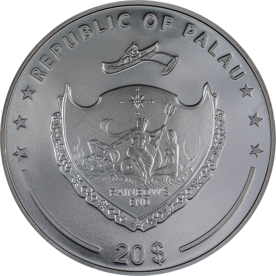 CHARON Ferryman of the Dead 3 Oz Silver Coin $20 Palau 2023