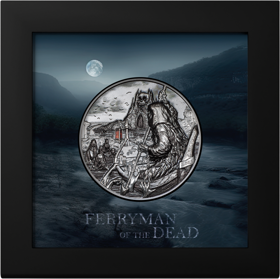CHARON Ferryman of the Dead 3 Oz Silver Coin $20 Palau 2023