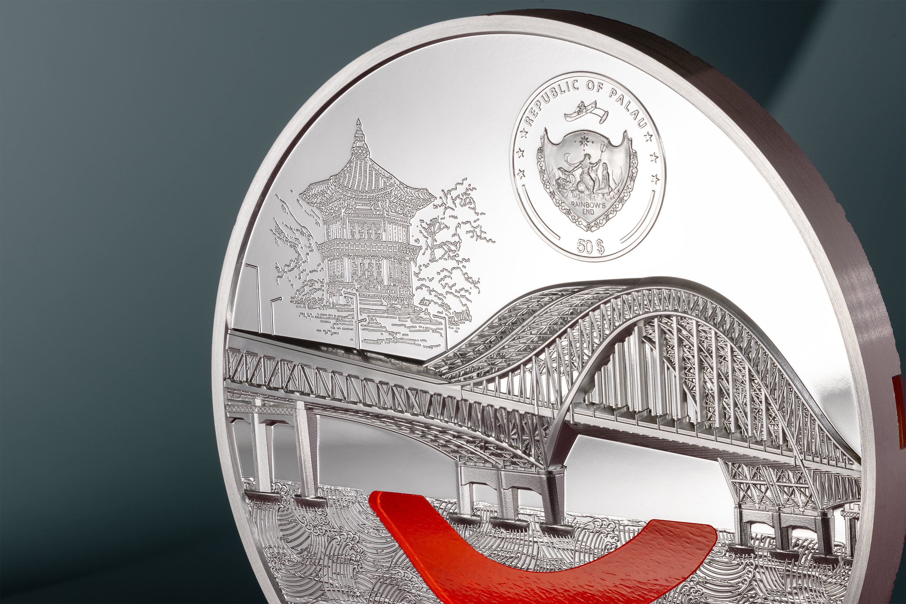 SEOUL Tiffany Art Metropolis 1 Kg Kilo Silver Coin $50 Palau 2024