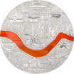SEOUL Tiffany Art Metropolis 3 Oz Silver Coin $20 Palau 2024