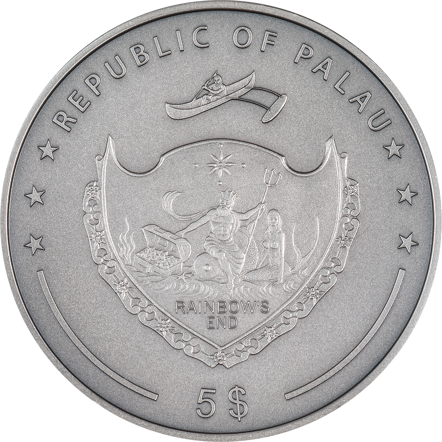 POKER CARD GUARD 1 Oz Silver Coin $5 Palau 2024