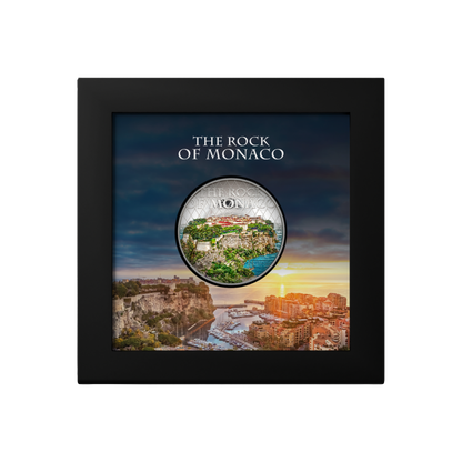 THE ROCK OF MONACO The Architectures Of The World 2 Oz Silver Coin $10 Cook Islands 2024