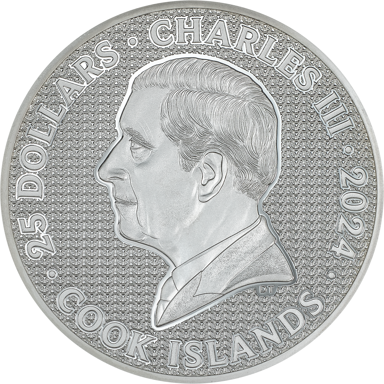 IRON KNIGHT 5 Oz Silver Coin $25 Cook Islands 2024