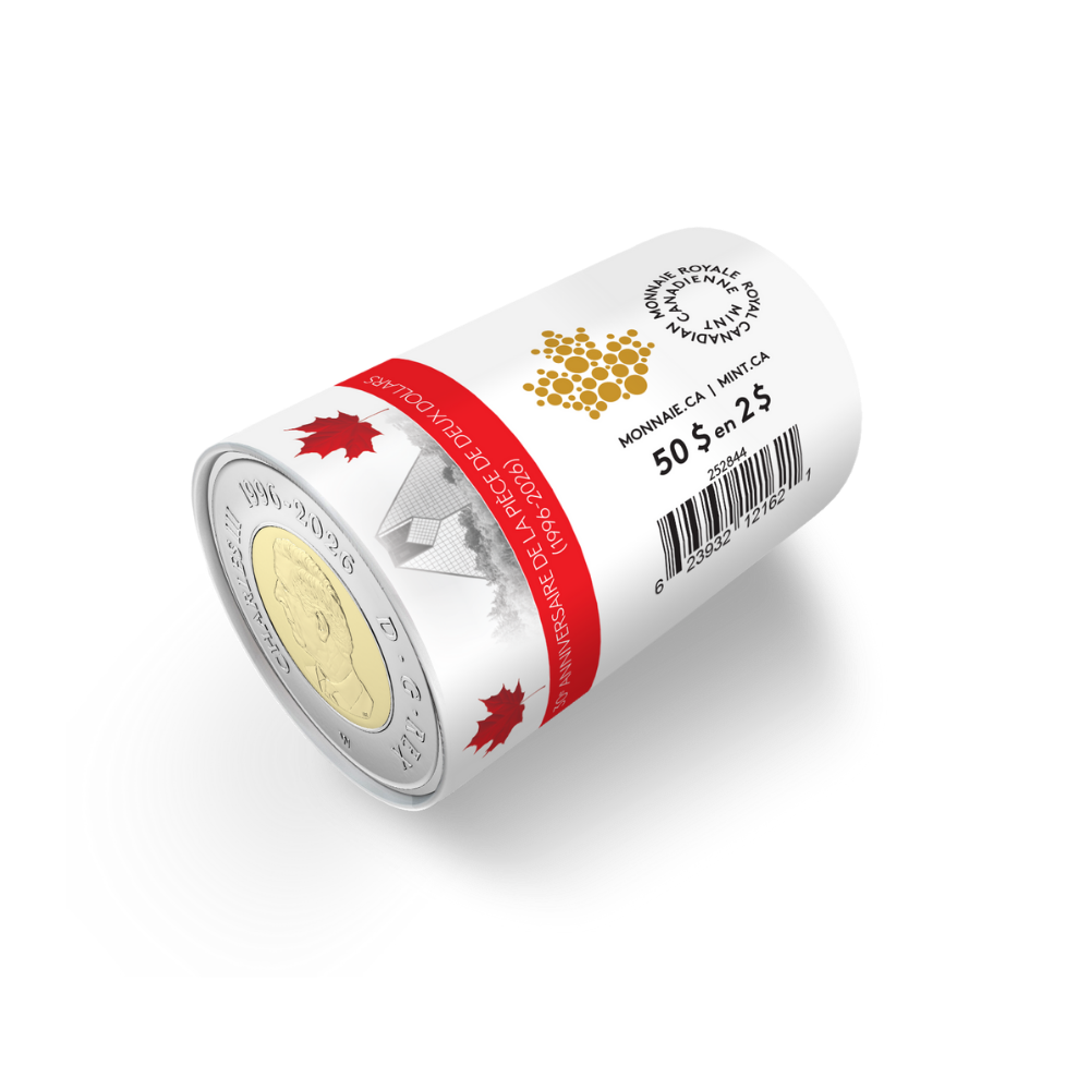 30th Anniversary of the Toonie Collector’s Edition Non-Circulation $2 Special Wrap Roll ROYAL CANADIAN MINT