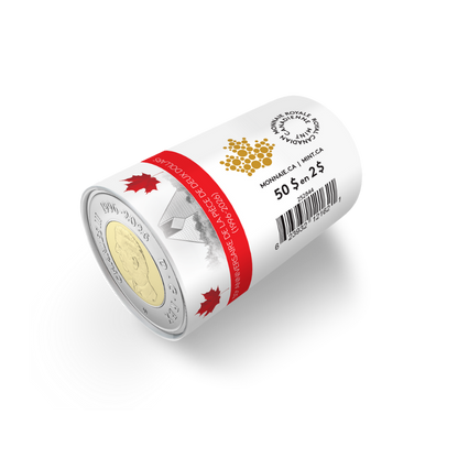 30th Anniversary of the Toonie Collector’s Edition Non-Circulation $2 Special Wrap Roll ROYAL CANADIAN MINT