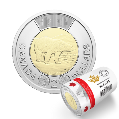 30th Anniversary of the Toonie Collector’s Edition Non-Circulation $2 Special Wrap Roll ROYAL CANADIAN MINT