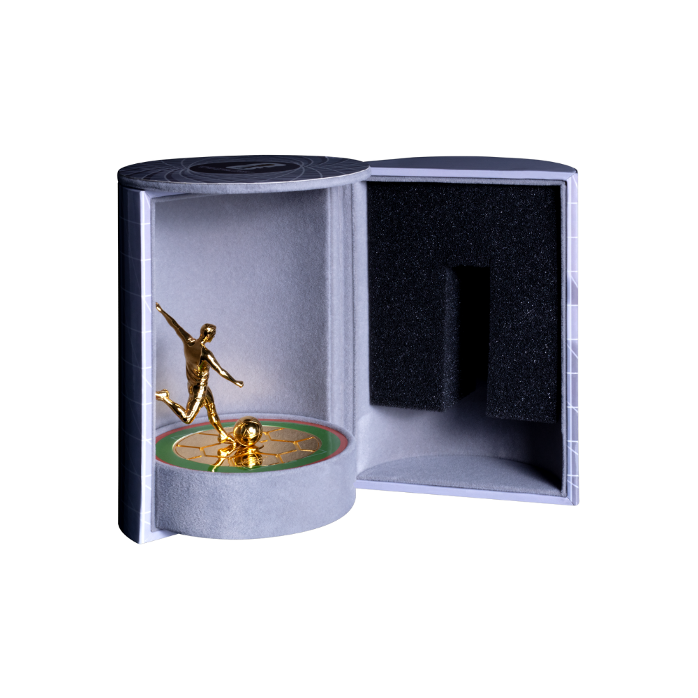 3D Football Player 5 Oz Silver Coin FIFA 2026