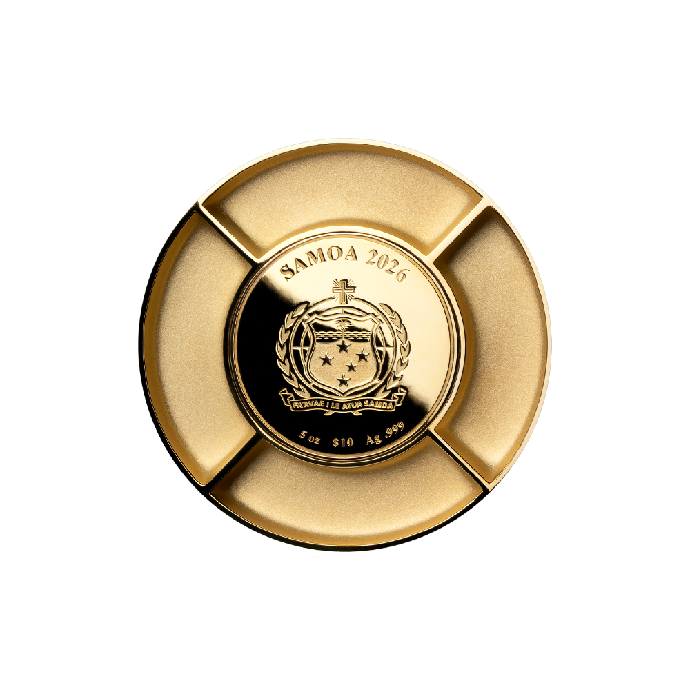 3D Football Player 5 Oz Silver Coin FIFA 2026