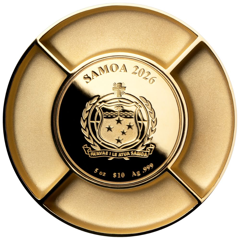 3D Football Player 5 Oz Silver Coin FIFA 2026
