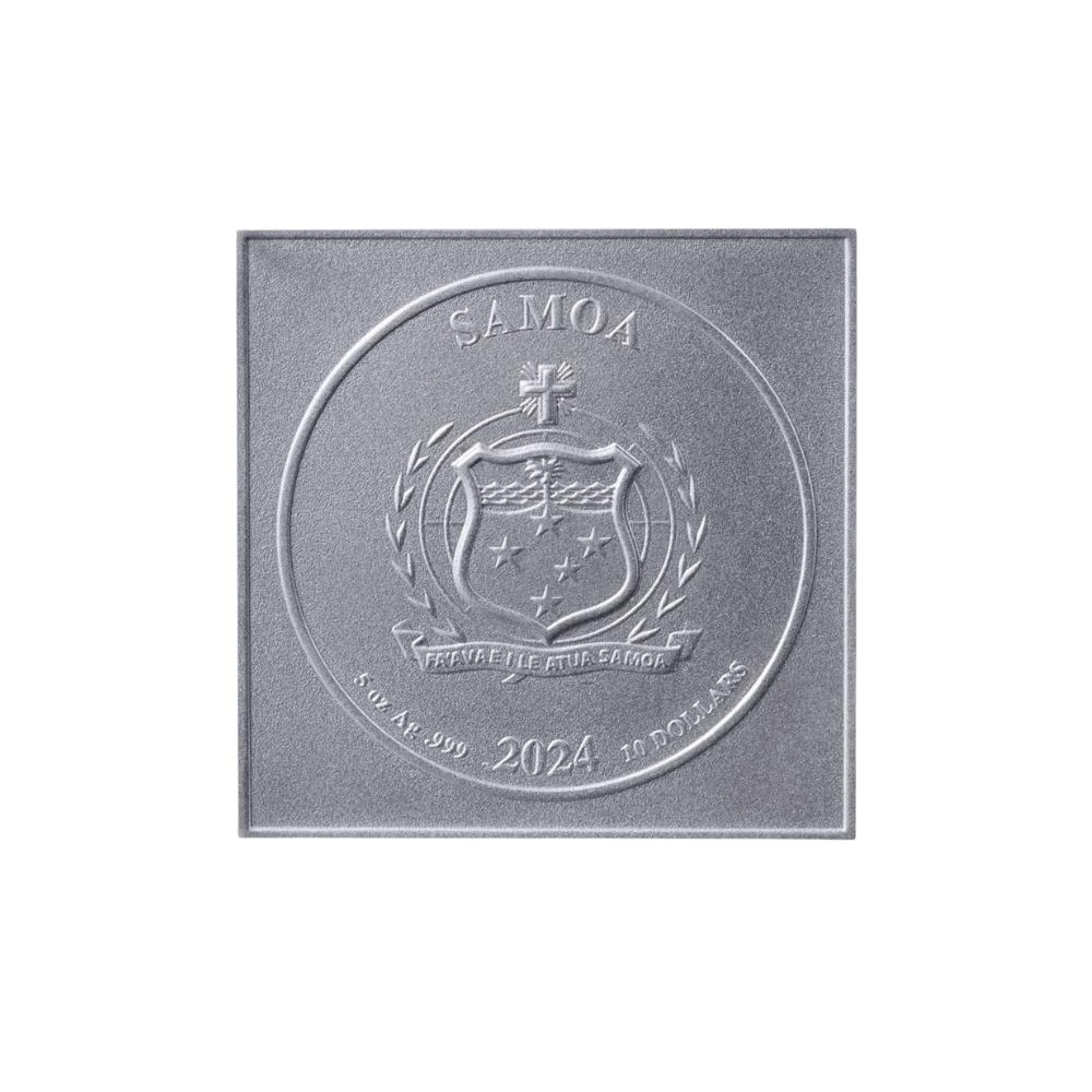 3D STATUE OF LIBERTY 5 Oz Silver Coin $10 Samoa 2024
