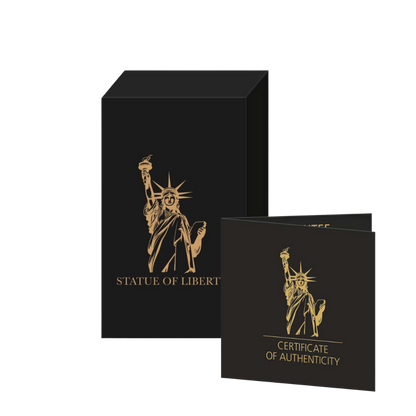 3D STATUE OF LIBERTY 5 Oz Silver Coin $10 Samoa 2024