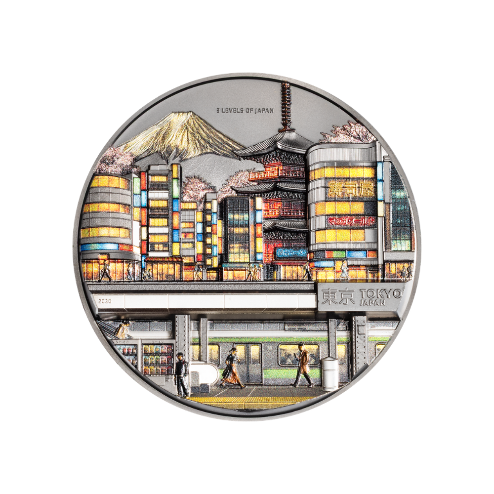 3 Levels of Japan 2 Oz Silver Coin 2026 CIT