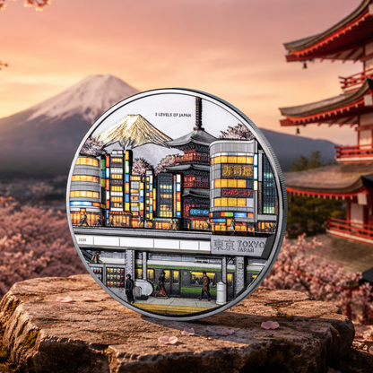 3 Levels of Japan 2 Oz Silver Coin 2026 CIT