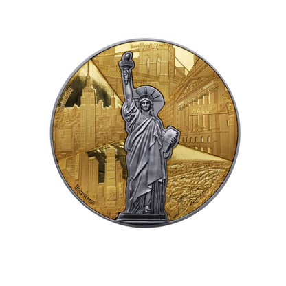 400 YEARS NEW YORK CITY 4 Oz Silver Coin $5 Barbados 2024