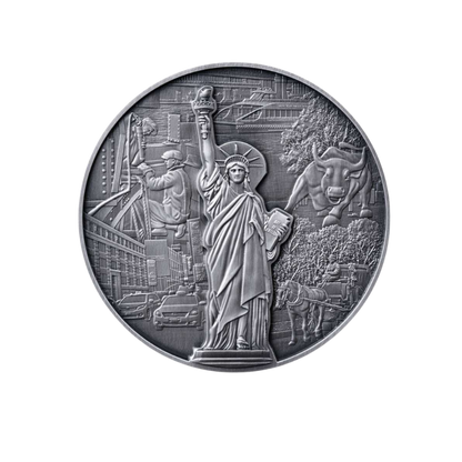 400 YEARS NEW YORK CITY 4 Oz Silver Coin $5 Barbados 2024