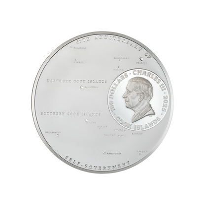 60 Years of Self-Government 1 Kg Silver Coin Cook Islands 2025