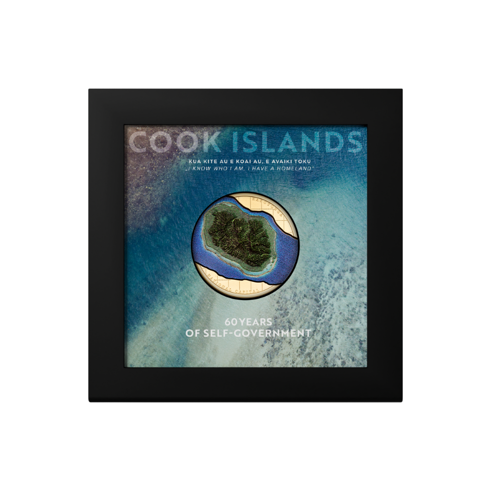 60 Years of Self-Government 1 Oz Gold Coin Cook Islands 2025